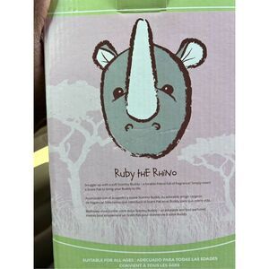 Scentsy Buddy Ruby the Rhino Plush Gray with White Horn w/ No scent pack